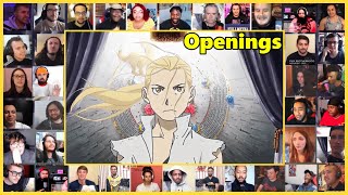 Fullmetal Alchemist Brotherhood All Openings 15 Reaction Mashup 鋼の錬金術師 [upl. by Bodwell]