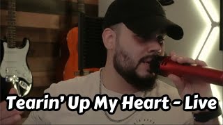 10XManny singing new single  Tearin Up My Heart Live [upl. by Hareehahs]