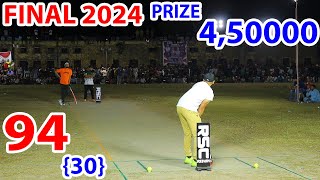 TAMOUR MIRZA VS WASEEM LEFTI 94 RUNS NEED 30 BALLS FINAL 2024 PRIZE 4 50 LACS [upl. by Eejan]