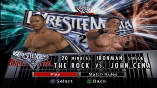 WWE SmackDown vs Raw 2007  The Rock vs John Cena Ironman Match [upl. by Gathard846]