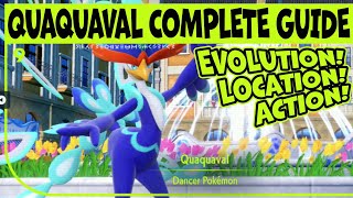 How to Get Quaquaval Best Abilties and Stats  Pokemon Scarlet amp Violet [upl. by Gardal47]