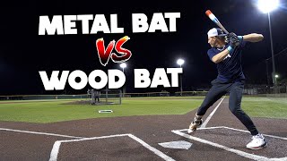 How much hotter is a METAL BAT than a WOOD BAT  Baseball Bat Bros feat PJ Morlando [upl. by Duster]