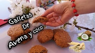 GALLETAS DE AVENA Y COCO SIMPLEMENTE DELICIOSAS ¿Te gustan las galletas  Nati recetas caseras [upl. by Ellenor]