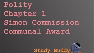 Polity  Chapter 1  Simon Commission  Communal Award  UPSC  TNPSC  CDS  GK  TAMIL [upl. by Vanhomrigh]