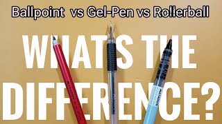 Ballpoint vs GelPen vs Rollerball [upl. by Laveen796]