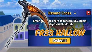 HALLOW SCYTHE CODE BLOX FRUITS ROBLOX [upl. by Garcia]