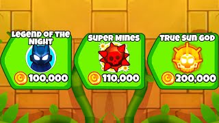 Can I Get The Most EXPENSIVE 5th Tier Towers in 1 Game Bloons TD Battles 2 [upl. by Danila576]