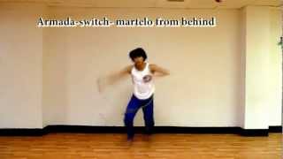 Basic capoeira combination armada martelo [upl. by Yurik291]