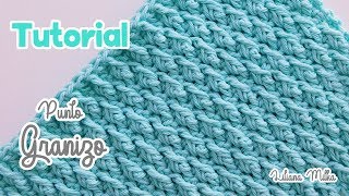 Tutorial paso a paso Punto granizo gotas de lluvia lluvia a crochet  ganchillo [upl. by Okwu]