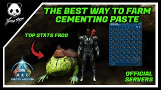 The BEST Way To Farm CEMENTING PASTE In The Island  Official Servers  ARK Survival Ascended [upl. by Eneluqcaj104]