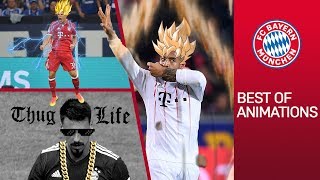 FC Bayern Goals Animated Super Saiyan Tolisso amp Rocket Man Coman [upl. by Winnah]