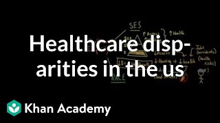 Health and healthcare disparities in the US  Social Inequality  MCAT  Khan Academy [upl. by Hsepid984]