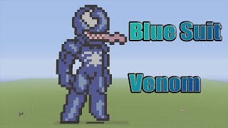 Minecraft Venom Pixel Art Tutorial Amazing Spiderman [upl. by Teraj]