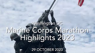 Marine Corps Marathon Highlights 2023 [upl. by Dora615]