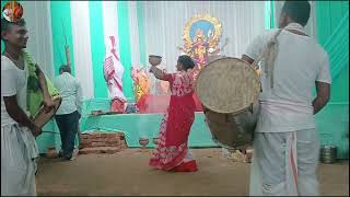 শ্রীমতী ময়নার ধুনুচি নাচ  Dhunuchi dance by Moyna  Durga puja aroti protijogita [upl. by Furtek48]