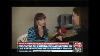 C5N  SOCIEDAD PAULA DURE BUSCA A SU HERMANA GEMELA [upl. by Wyly7]