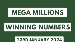 Mega Millions Winning Numbers 23rd January 2024 [upl. by Llednor189]