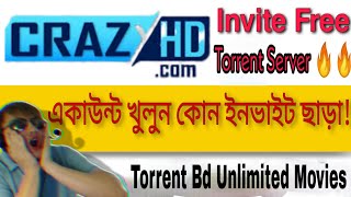 CrazyHd একাউন্ট খুলুন কোন ইনভাইট ছাড়া😱😱 How to create CrazyHD account without invitation [upl. by Avid]