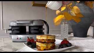 Dual Breakfast Sandwich Maker  French Toast Sausage Egg amp Cheese [upl. by Armillda]