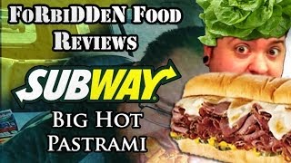 Subways quotBig Hot Pastrami Sandwichquot Food Review [upl. by Olumor]