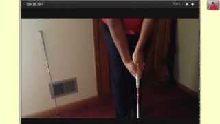 Forearm rotation in golf swing Bowed forearm for power [upl. by Naeloj419]