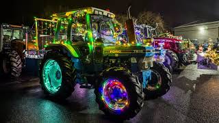 Saltash Christmas Tractor Run for Mission Christmas Drone shots CASH for KIDS [upl. by Dana]