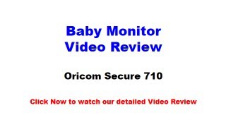 Oricom Secure SC710 Digital Video Baby Monitor Review [upl. by Bohner169]