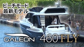 ガレオン最新モデル 460FLYビーチモード艇「キャビン内探訪」  GALEON 460 FLY [upl. by Dewitt]