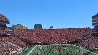 2024 Nebraska Cornhusker Marching Band plays National Anthem Hail Varsity [upl. by Kcir]