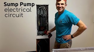 Sump Pump Electrical  Install Dedicated Circuit [upl. by Maurilia]