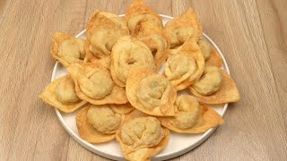 Fried Wonton Recipe Restaurant Style [upl. by Llohcin]