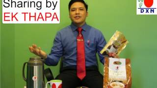 DXN lingzhi black coffee sharing by Ek Thapa [upl. by Adnomar]