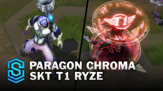 Paragon Chroma SKT T1 Ryze Skin Spotlight  PreRelease  PBE Preview  League of Legends [upl. by Adikram]