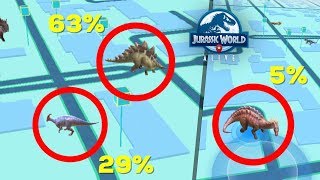 JURASSIC WORLD ALIVE HABITAT SPAWN RATES EXPLAINED [upl. by Amalee]