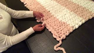 How to hand knit a blanket [upl. by Magdalen796]