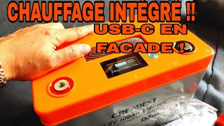 UNE BATTERIE AVEC CHAUFFAGE INTEGRE  COMME UNE MINI STATION D ÉNERGIE  quotCREABESTquot [upl. by Akinajnat577]