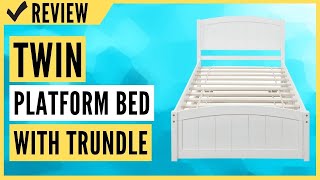 Twin Platform Bed with Trundle Review [upl. by Pascha]