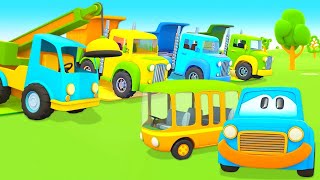 Car cartoon full episodes amp Car cartoons for kids  Learn colors with street vehicles [upl. by Kelson151]