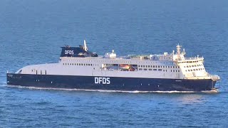 DFDS  MV Cote DOpale and MV Delft Seaways arriving at Dover [upl. by Torry]