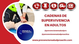 ✅🚨Cadenas de Supervivencia RCP en Adultos❤️🚑 [upl. by Sev]