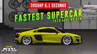 PIXEL CAR RACER  NEW 2018 AUDI R8 V10 TUNE [upl. by Kerri]