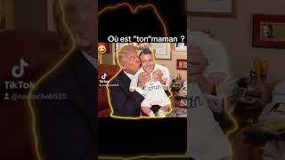 Trump berce Manu emmanuelmacron donaldtrump humour fypシ゚viral [upl. by Ardnac]