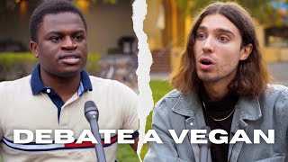 Libertarian REFUSES to have his freedom denied by vegan  Stanford University [upl. by Avenej]