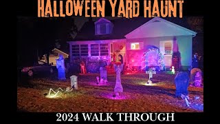 Hauntdermotts Halloween Yard Haunt Walkthrough 2024 [upl. by Nwadal]