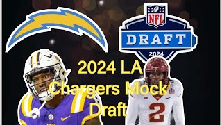 Los Angeles Chargers 7 Round 2024 NFL Mock Draft [upl. by Asir51]