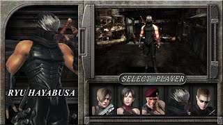 Resident Evil 4  Ryu HayabusaNINJA GAIDEN [upl. by Oakman530]