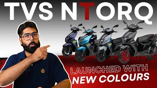 TVS NTORQ 125 4 Exciting New Colors Revealed  NTORQ 125 Black Edition  Price  Features  By WNG [upl. by Leroj]