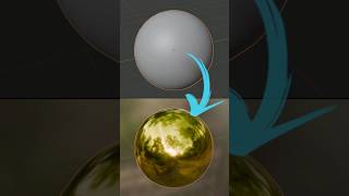 Blender Gold Material using Principled BSDF shader node blender tutorial cgian [upl. by Jaala972]