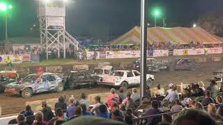 72521 Menard County Fair Demo Derby Bone Stock Fullsize [upl. by Anawit]