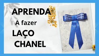 Aprenda a fazer o Laço Chanel passo a passoMega Laços [upl. by Nilhtac]